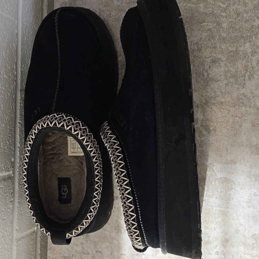 UGG Women's Tazz Slip-On Platform Mule Slippers Black Color Suze 10 - Picture 11 of 14